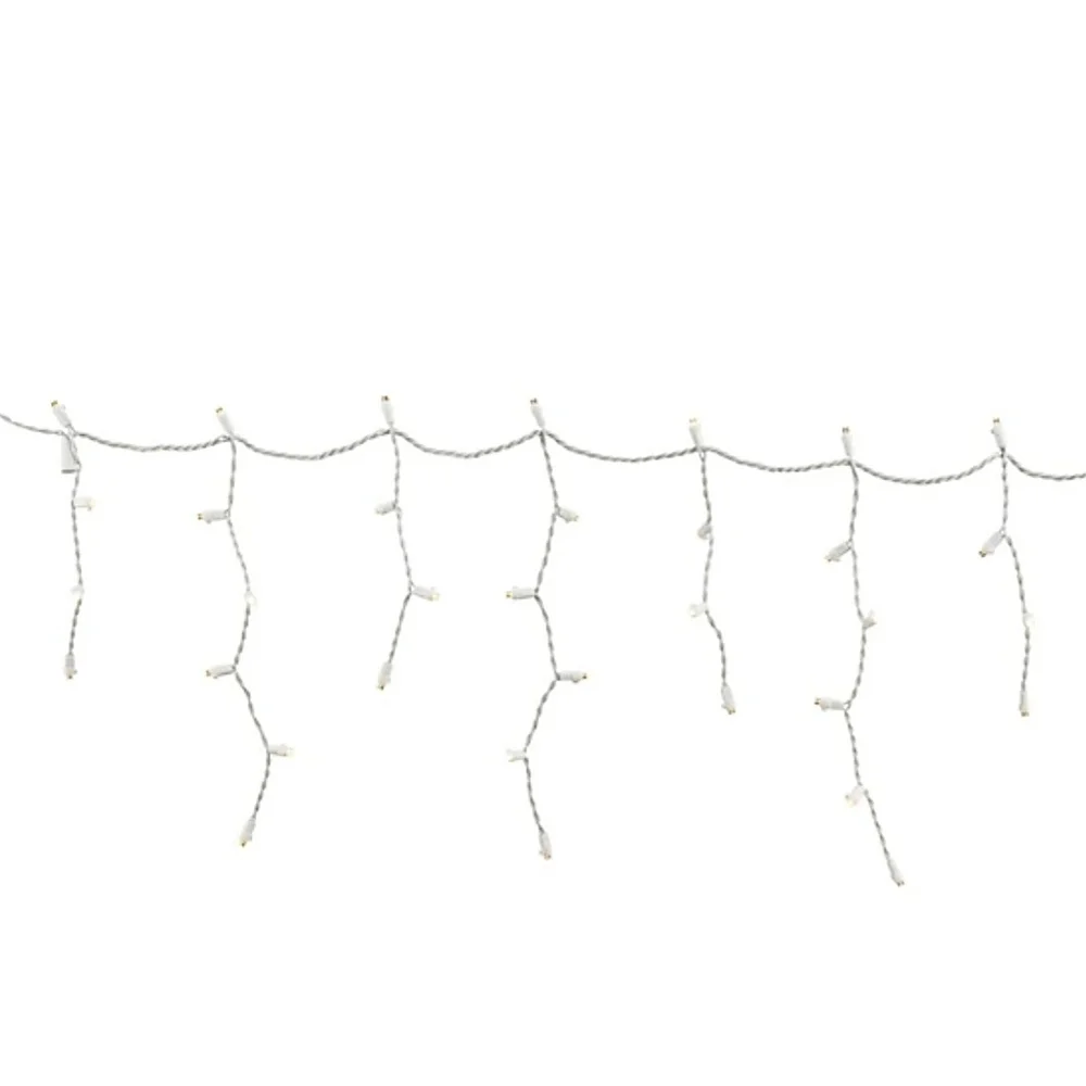 Red Shed 18 ft. 200-Light Indoor/Outdoor UL Icicle String Lights, Warm White